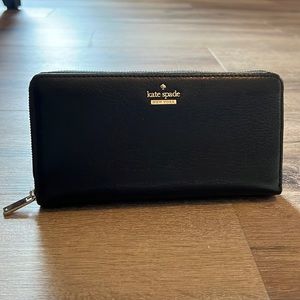 Kate Spade black Leila Large Continental wallet